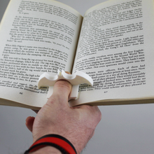 batman holder reading book 3d print model - Mito3D