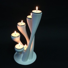 senary vent chandelier & garden candle furniture lighting lights homewares dinning tealights 3d print model - Mito3D