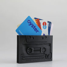 cassette titulaire carte porte monnaie jardin 90 musique rétro vintage l'argent hipster bande sac main 1990 3d print model - Mito3D