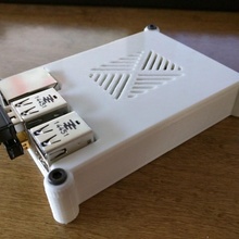 raspberry pi 2 case vented external screws gadgets & electronics enclosure 3d print model - Mito3D