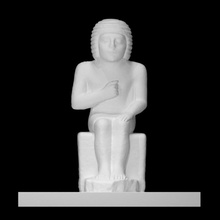assise figure métiner analyse ancien Egypte sculpture statue Royaume district gouverneur 3d print model - Mito3D