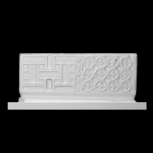bizantino sarcofago bambino scansione decorazione ornamento marmo geometrico 3d print model - Mito3D