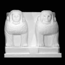 sphinxes justificatif colonne base analyse architecture décoration sculpture sphinx basalte samal 3d print model - Mito3D