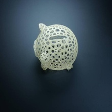voronoi porcellino banca giardino 3d print model - Mito3D