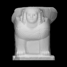 column base scan architecture decoration sculpture stone sphinx basalt 3d print model - Mito3D