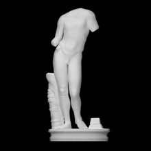 figure apollo scan god man roman marble naked headless 3d print model - Mito3D