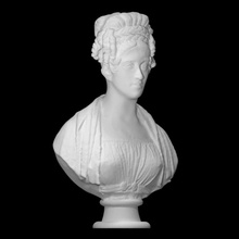 carolino escanear busto cara hembra cabeza dama retrato mujer museo Thorvaldsen 3d print model - Mito3D