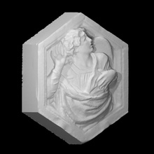 rebel angel scan sculpture high plaster relief 3d print model - Mito3D