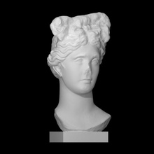 aphrodite scan face goddess head portrait sculpture woman marble 3d print model - Mito3D