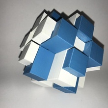 12 piezas entrelazado rebaba rompecabezas juguetes juegos 3d print model - Mito3D