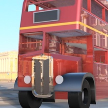 Duplo decker ônibus AEC brinquedos jogos 3d print model - Mito3D