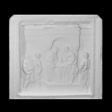 annunciation zacharias scan sculpture bronze relief 3d print model - Mito3D