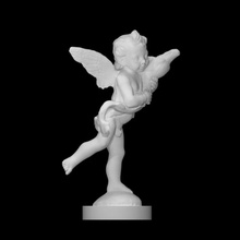 winged boy dolphin scan figure fish sculpture bronze florence young 3d print model - Mito3D