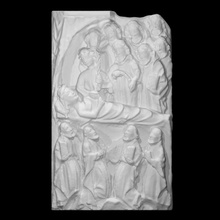 death virgin scan sculpture english mary relief alabaster 3d print model - Mito3D