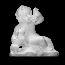 putto scan figure peace sculpture war boy angel cherub allegory 3d print model - Mito3D