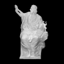 pair figures saint john luke scan figure men sculpture terracotta 3d print model - Mito3D