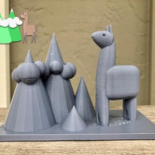 lama mountains toys & games 3d print model - Mito3D