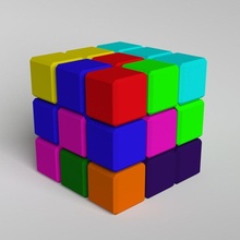 3d cubo puzzle giocattoli Giochi gioco giocattolo logica 3d print model - Mito3D