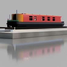 venedik kuzeyinde dar tekne oyuncaklar oyunlar İngiltere kanal 3d print model - Mito3D