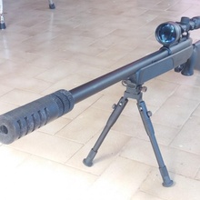 airsoft francotirador rifle destello ocultador Deportes aire libre agachadiza VSR 10 vsr10 l96 3d print model - Mito3D