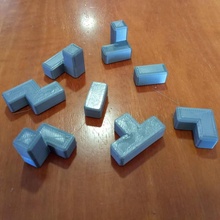 simple cube puzzle playing colours 3d print model - Mito3D