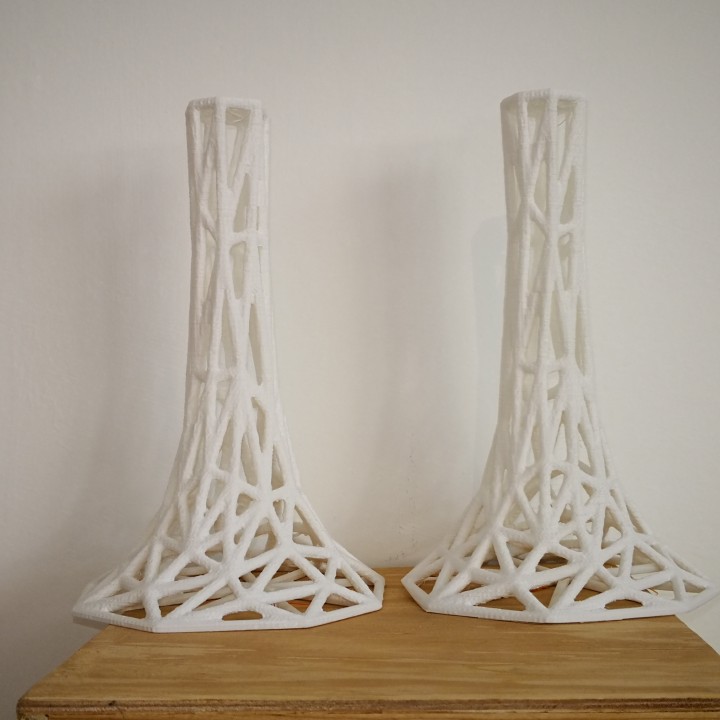 architectural lattice - slope transition education architecture art industrial design model 3d structure modern 3D print model - Mito3D