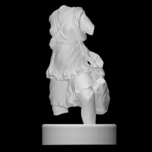 diana venatrix scan female fight goddess running woman torso 3d print model - Mito3D