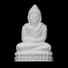 pequeña Buda escanear escultura deidad grupo 3d print model - Mito3D