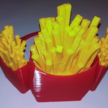 papas fritas corona Moda accesorios divertido estúpido 3d print model - Mito3D