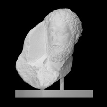 Marcus Aurelius Scan Porträt Rom Skulptur Marmor Kaiser Fragment 3d print model - Mito3D