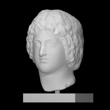 portrait greek youth scan bust head man sculpture marble boy 3d print model - Mito3D
