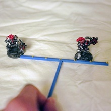 wargaming misurazione bastoni 6in 12 pollici 24in tavolo gioco guerra lunghezza distanza 3d print model - Mito3D