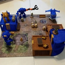 modular mech buildings tabletop dragons dungeons rpg terrain mecha floor wargame dnd battletech warrior 3d print model - Mito3D