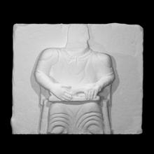 assise lecteur analyse figure sculpture statue lombardien 3d print model - Mito3D