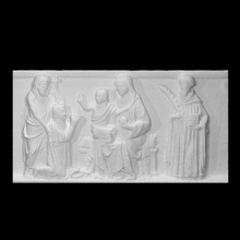 Madone saints analyse figure sculpture enfant religieux soulagement groupe vierge béni 3d print model - Mito3D