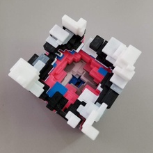 estetico cubo glitch pentola formazione scolastica openscad casuale astratto codice cubi generativo procedurale 3d print model - Mito3D