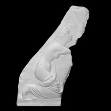 tethys caressing jupiter scan love sculpture couple relief fragment caress 3d print model - Mito3D