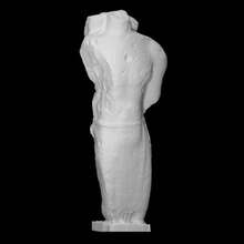 estátua Varredura figura escultura arenito tronco 3d print model - Mito3D