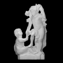 putti escanear niños figura escultura niño arenisca Niños grupo 3d print model - Mito3D