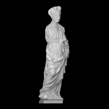 personificación virtud escanear dama escultura estatua florencia arcilla 3d print model - Mito3D
