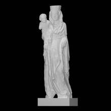 Madone inkovy analyse figure sculpture statue enfant religieux vierge béni Prague 3d print model - Mito3D