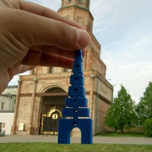 Suyumbike kule anahtarlık moda Aksesuarlar anahtar esnek Kazan Tataristan 3d print model - Mito3D