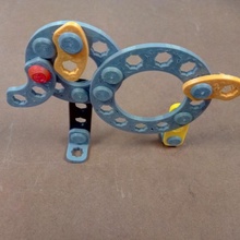 elephant - clickaloo toys & games toy clips kid construction 3d print model - Mito3D