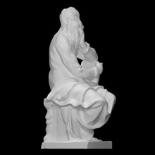 st John évangéliste analyse figure homme sculpture statue Saint argile 3d print model - Mito3D