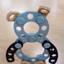 ayı clickaloo oyuncaklar oyunlar hayvan oyuncak klipler çocuk inşaat 3d print model - Mito3D