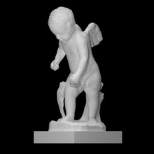 aşk tanrısı oymacılık eğilmek taramak heykel mermer oğlan eros kopya 3d print model - Mito3D