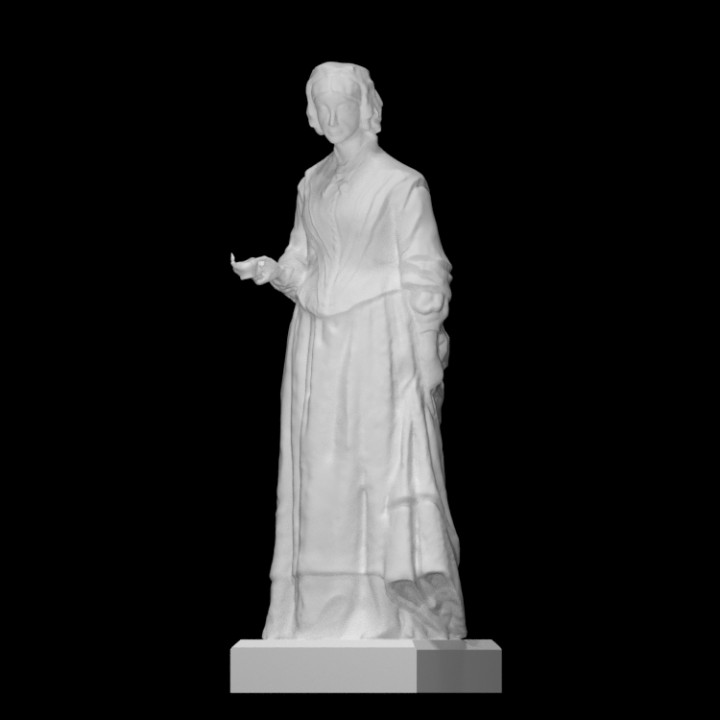 florence nightingale scan figure lady sculpture statue woman bronze nursing 3D print model - Mito3D