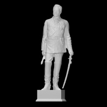 john fox burgoyne scan figure man portrait sculpture statue bronze 3d print model - Mito3D