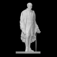 sir john franklin scan figure man navy portrait royal sculpture statue bronze officer 3d print model - Mito3D
