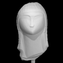 Vênus Brassempouy Varredura cara cabeça retrato escultura mulher arqueologia marfim paleolítico dama gravettiano 3d print model - Mito3D
